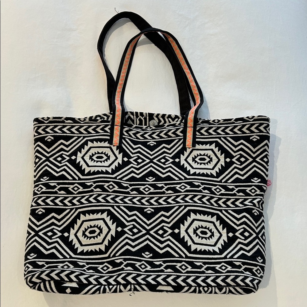 Colorful Patterned Tote Bag - Picture 4 of 5